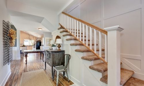 Pure White Foyer/Stairs