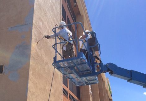 Painting of Hotel Exterior in Northern Arizona