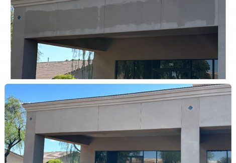 Commercial Sign Shadow Cover Up - Before/After