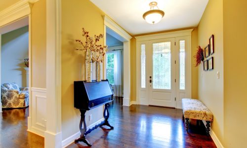 Bright Yellow Foyer