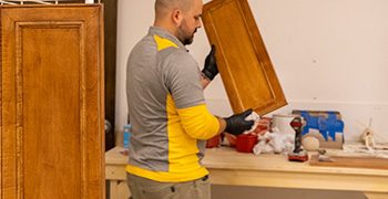 cabinet staining