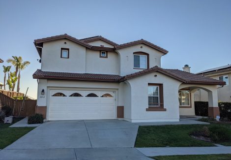 White Stucco Residential Exterior