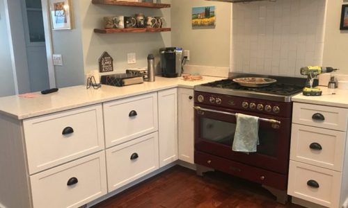 White Painted Kitchen Cabinets