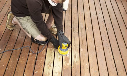 Deck sanding service