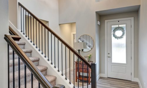 Gray Foyer Interior