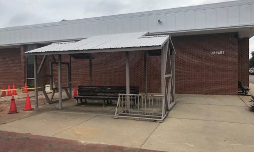 Bench & Covered Outdoor Area