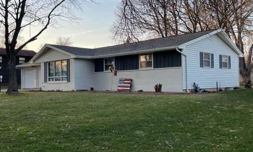 2 Tone Home with White Brick