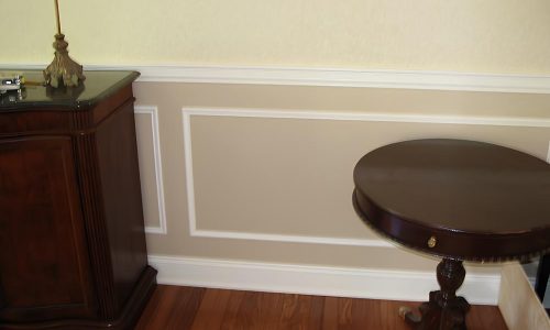 Tan Wainscoting Design