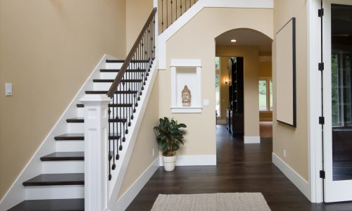 Beige Entrance & Stairway