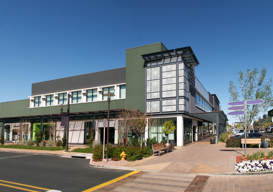 Corner of Retail Mall Exterior