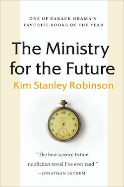 The cover of the book The Ministry for the Future.